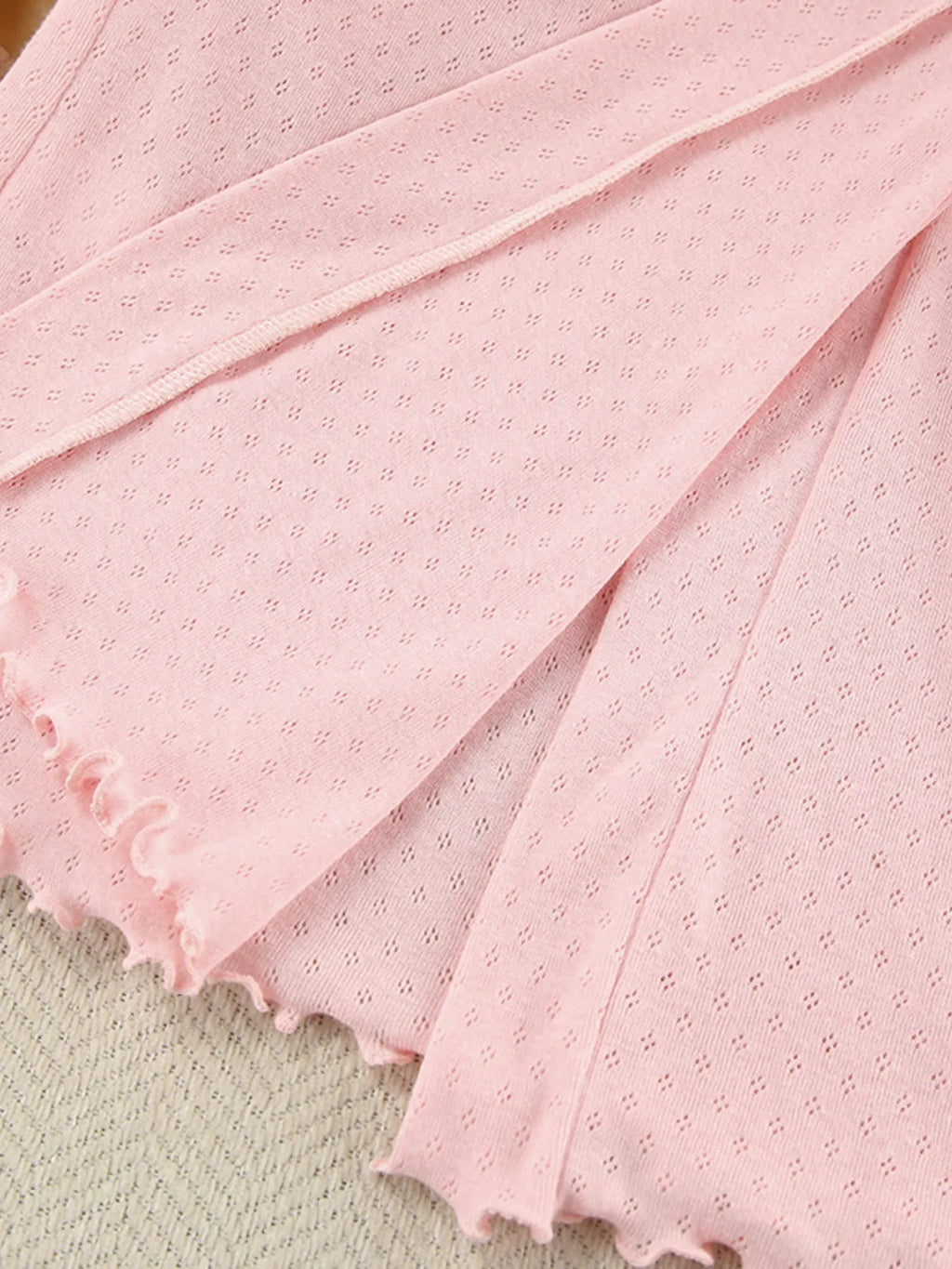Tie Waist Kimono Sleeve Lounge Nightgown - Girly Tea