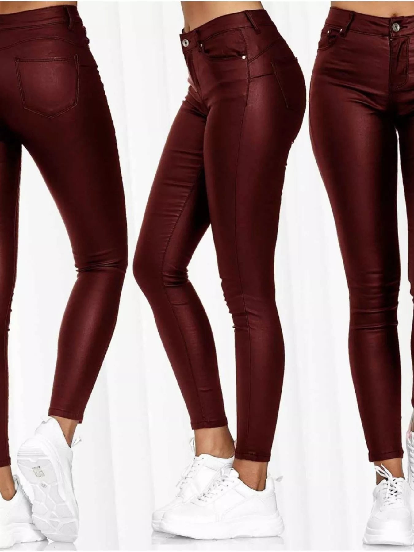 Full Size High-Waisted Skinny Pants Plus Size - Girly Tea