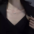 Pearl 925 Sterling Silver Necklace - Girly Tea
