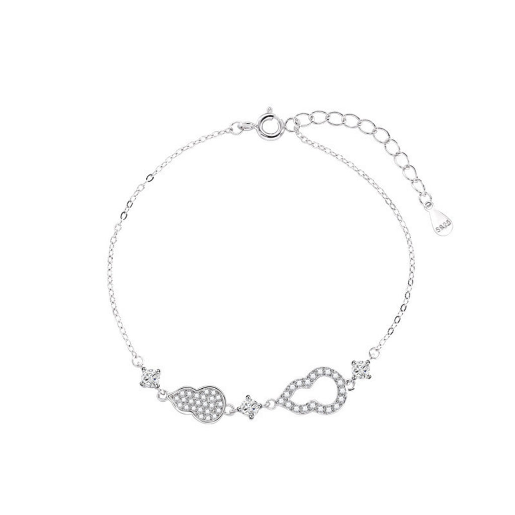 Zircon Gourd Adjustable Bracelet - Girly Tea