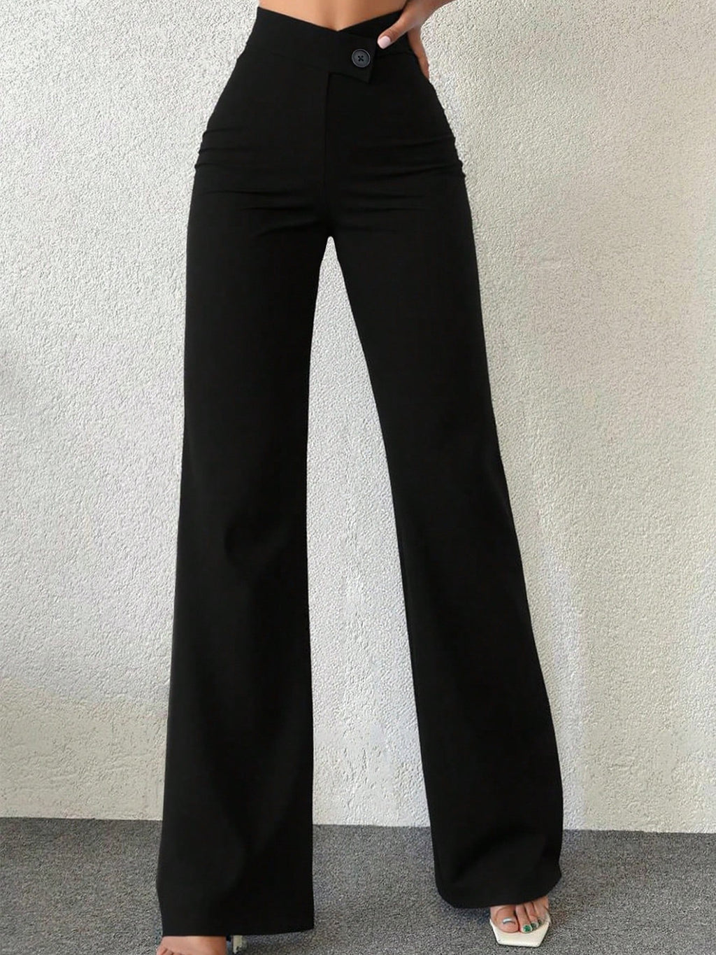High Waist Wide Leg Pants - Girly Tea