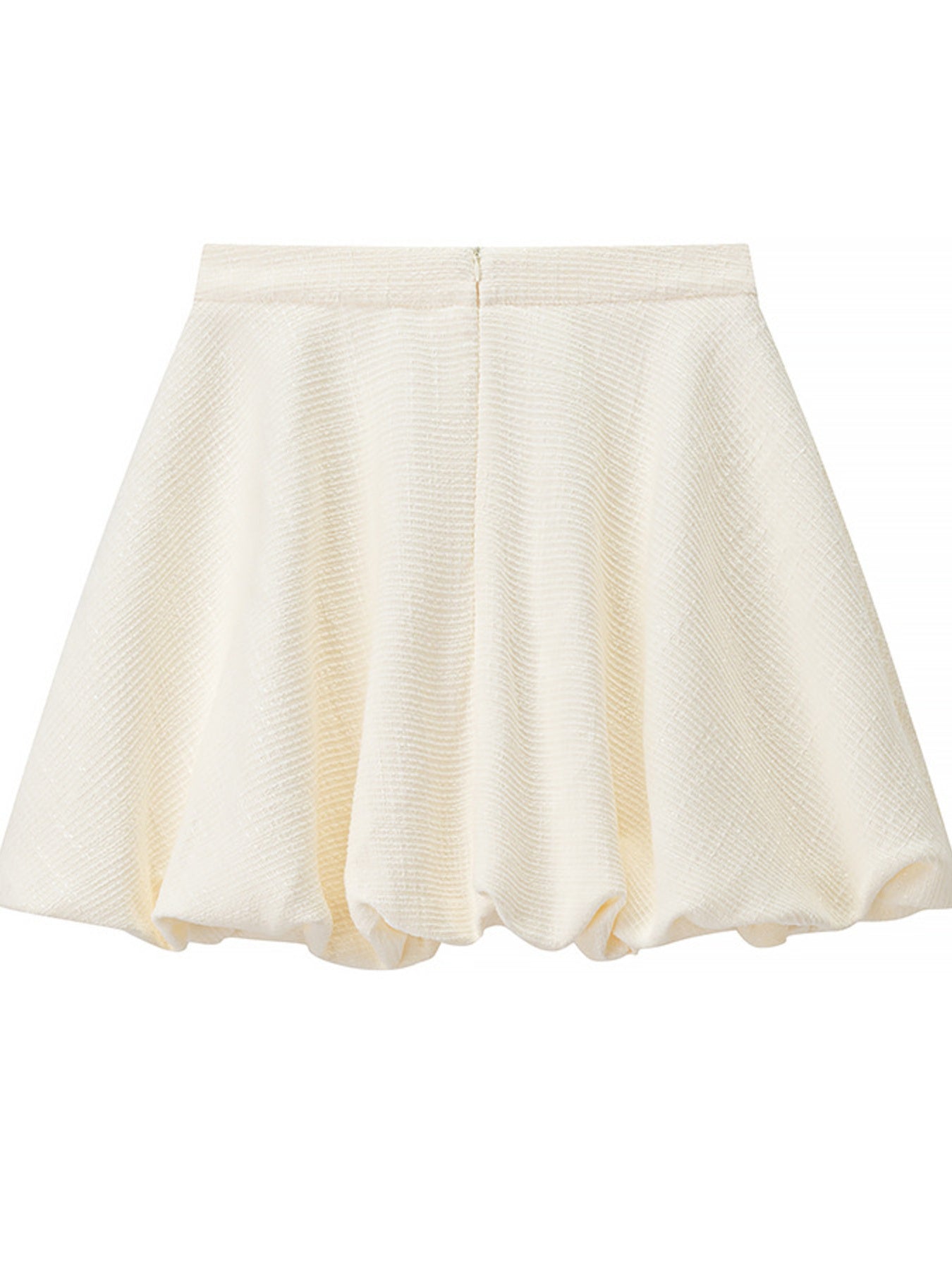 Button Up Short Sleeve Top and Bubble Hem Skirt Set - Girly Tea