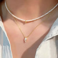 925 Sterling Silver Zircon Pendant Necklace - Girly Tea