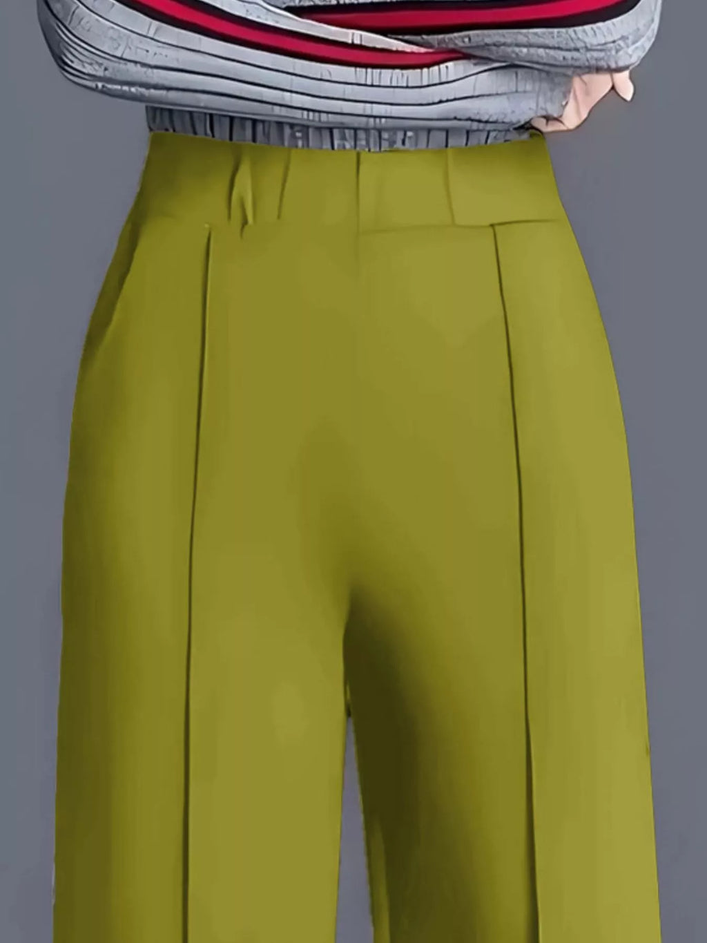 Wide Leg High Waist Pants - Girly Tea