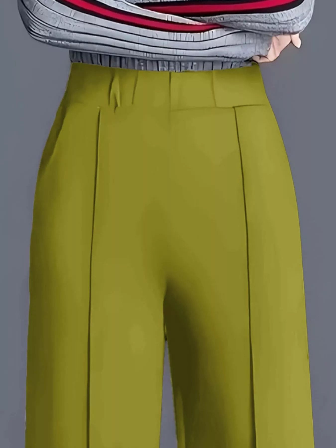 Wide Leg High Waist Pants - Girly Tea