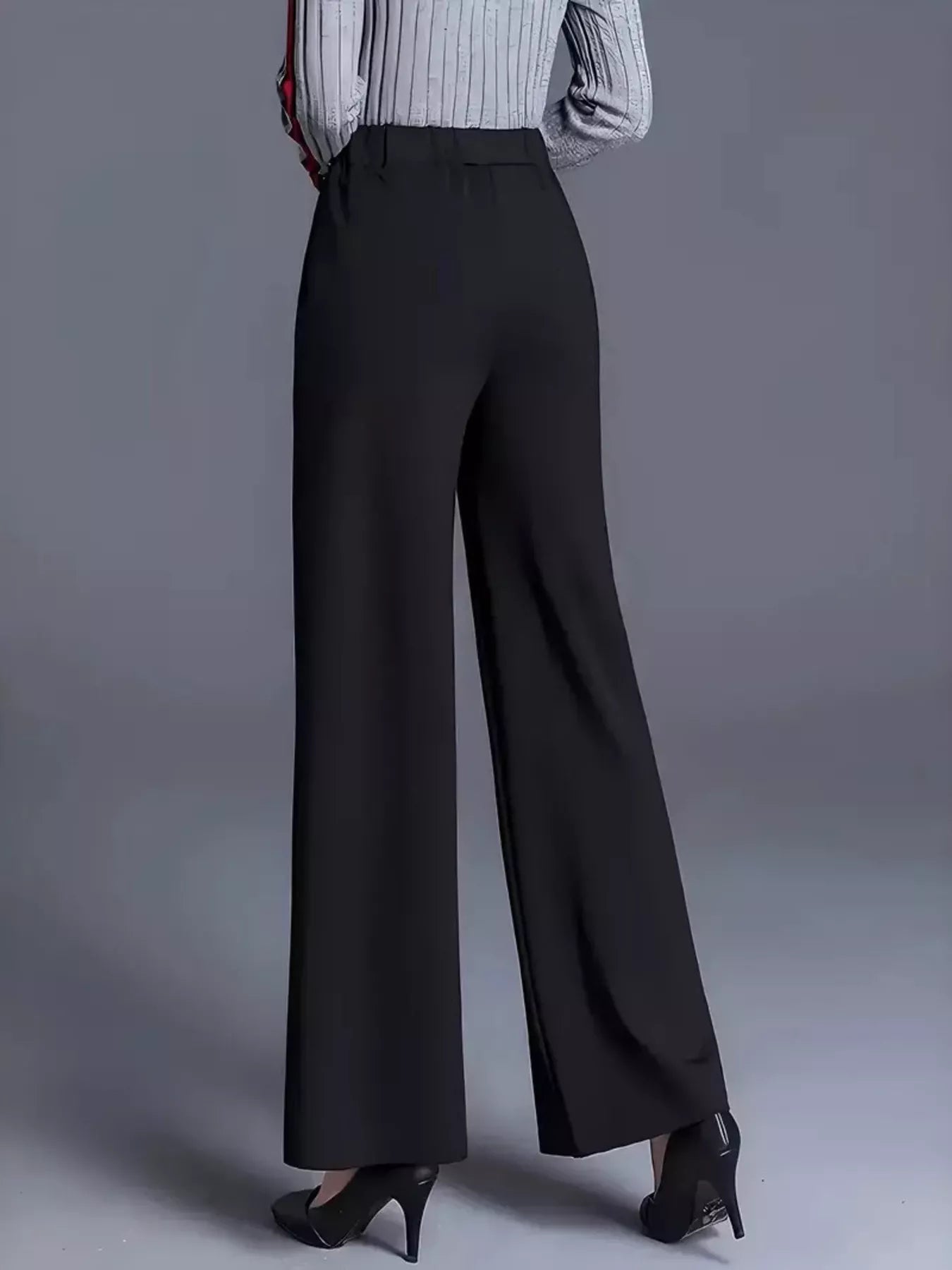 Wide Leg High Waist Pants - Girly Tea