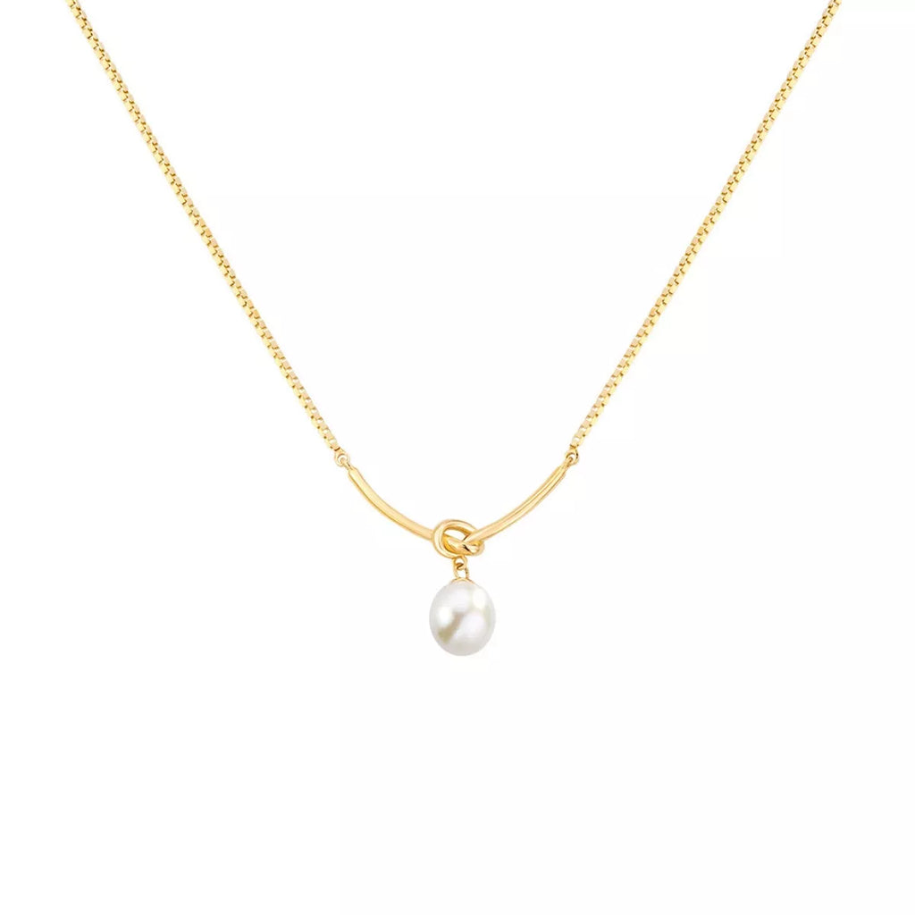 925 Sterling Silver Pearl Necklace - Girly Tea