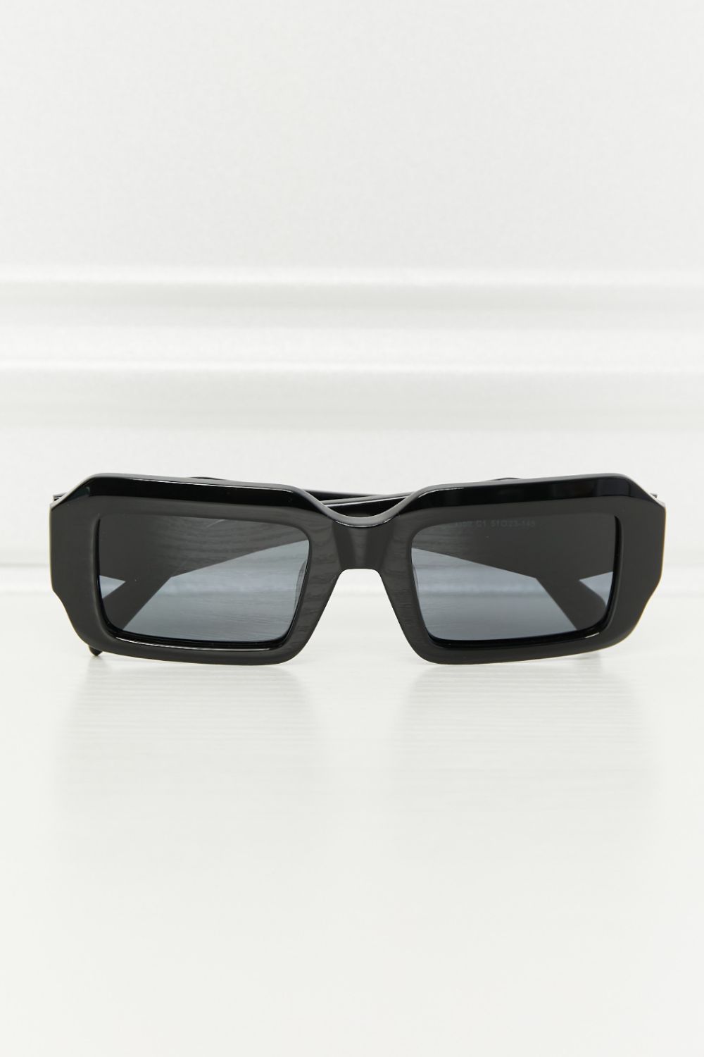 Rectangle TAC Polarization Lens Full Rim Sunglasses - Girly Tea