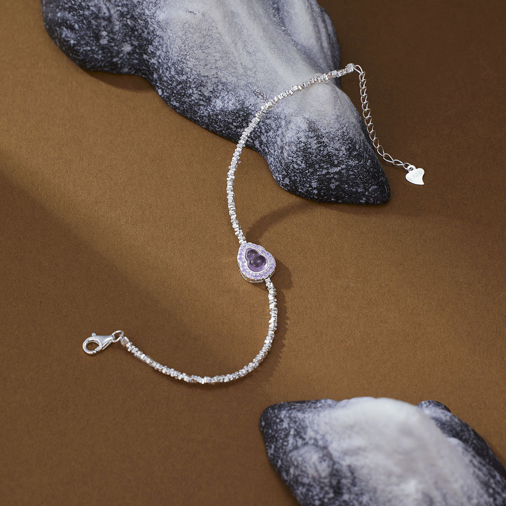 925 Sterling Silver Gourd Charm Bracelet - Girly Tea