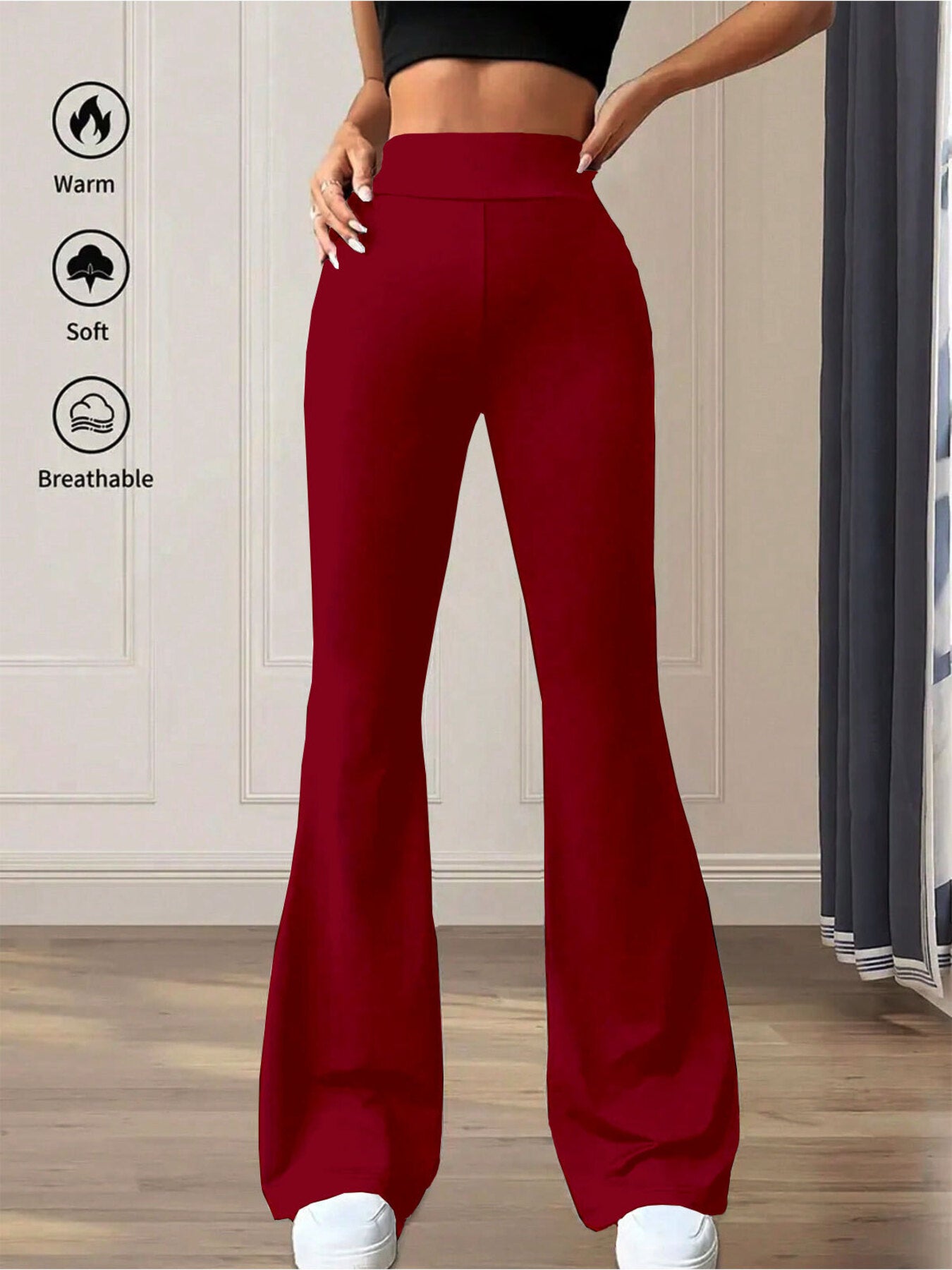 High Waist Flare Pants - Girly Tea