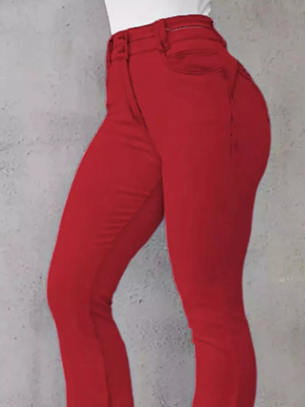 Full Size Wash High-Waisted Flare Jeans Plus Size - Girly Tea