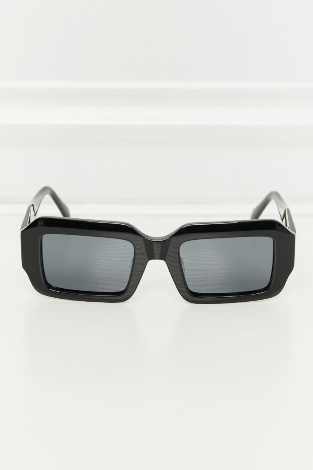 Rectangle TAC Polarization Lens Full Rim Sunglasses - Girly Tea
