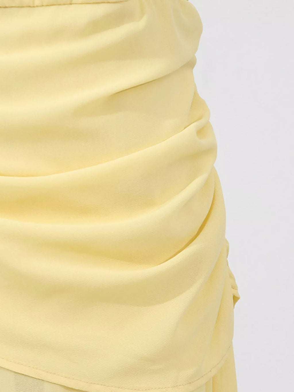 Sleeveless Ruched High-Slit Maxi Dress - Girly Tea