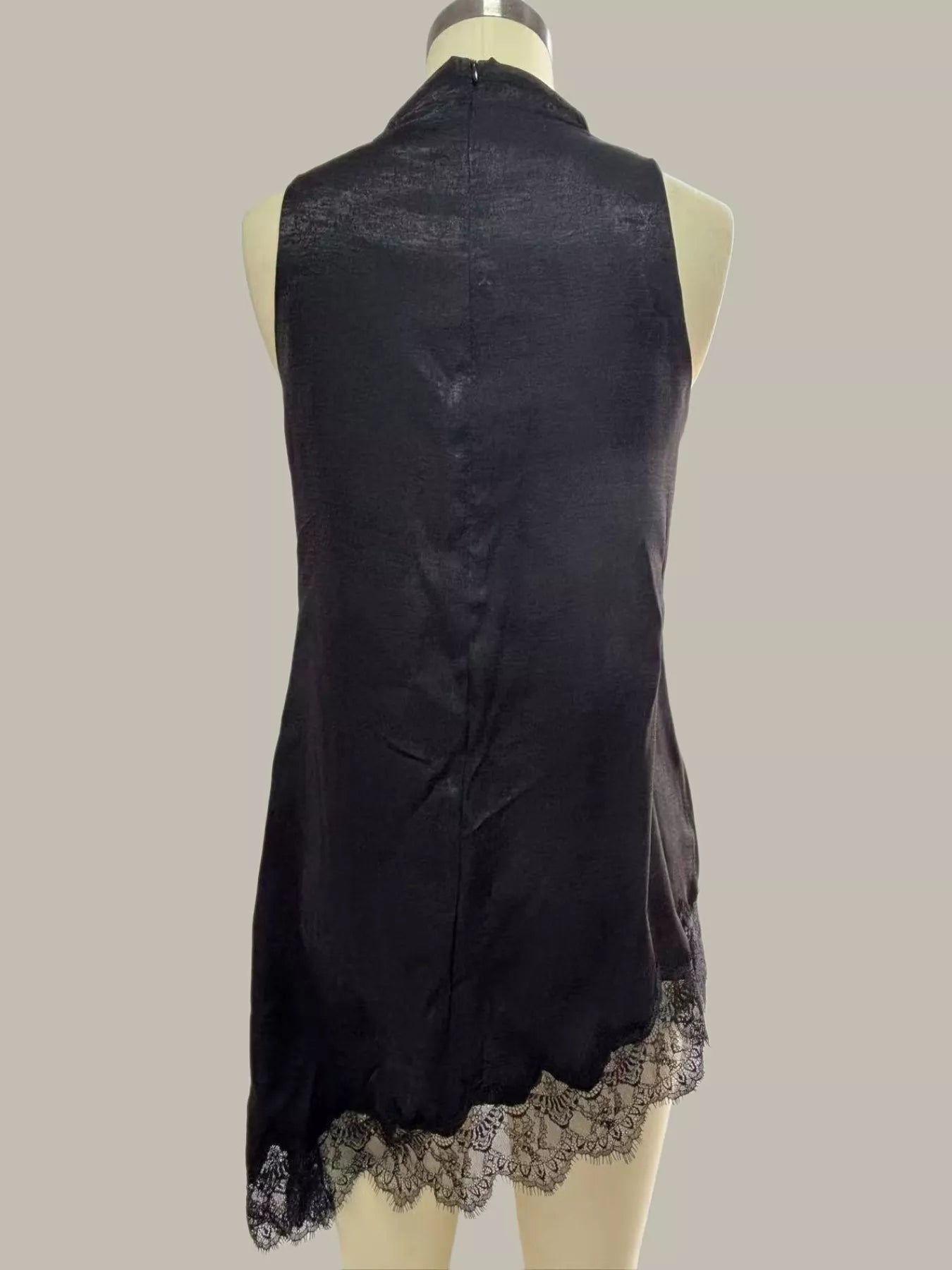 High Neck Lace Trim Cami - Girly Tea
