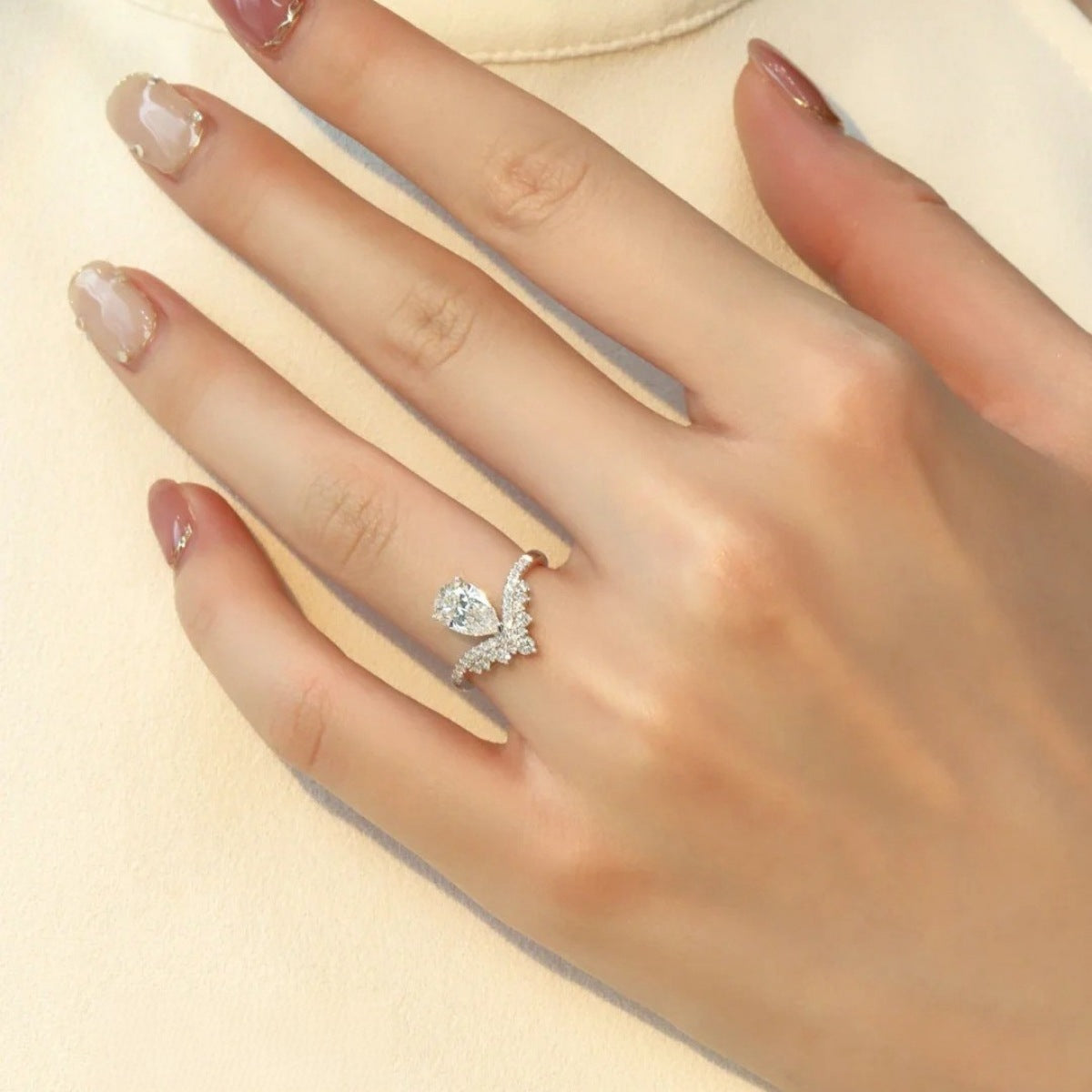 1.5 Carat Moissanite 925 Sterling Silver Ring - Girly Tea