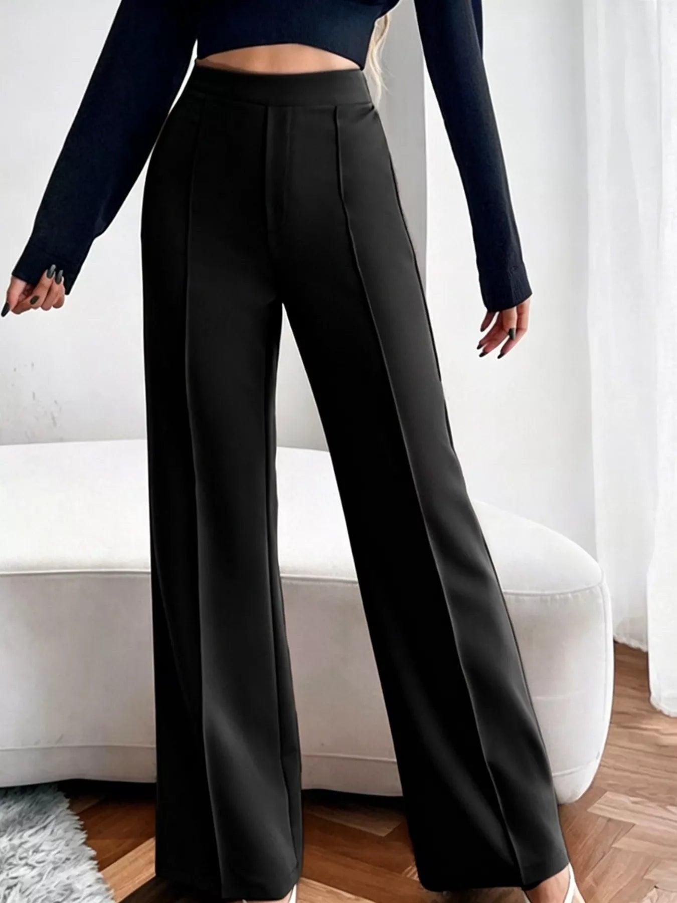 High Waist Flare Pants - Girly Tea