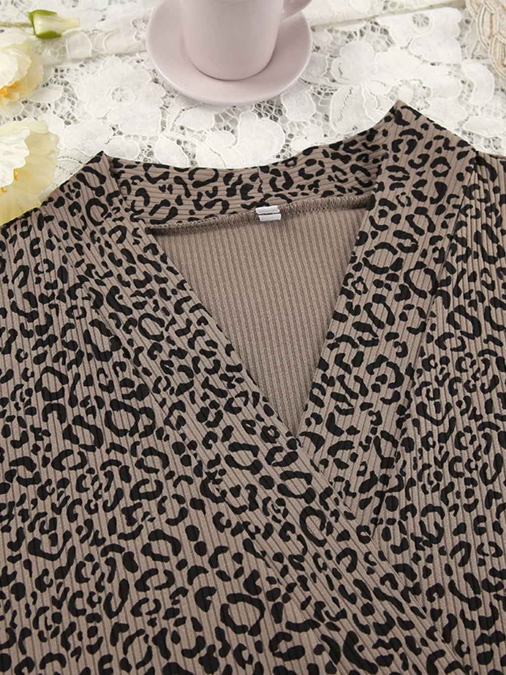 Leopard Cami Cardigan and Shorts 3-Piece Set - Girly Tea