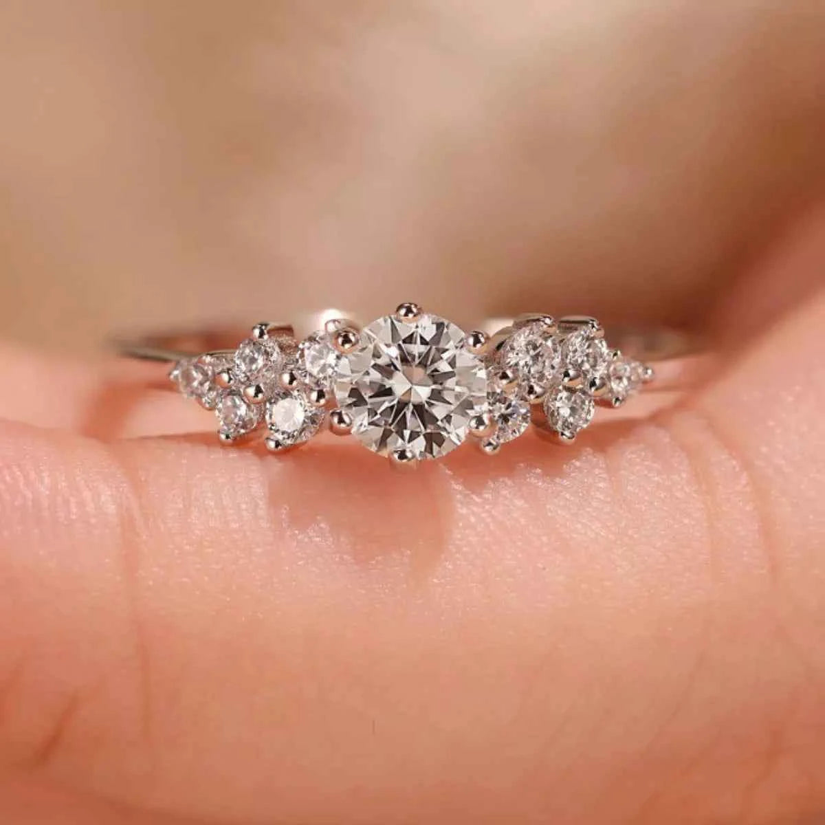 2 Carat Moissanite 925 Sterling Silver Ring