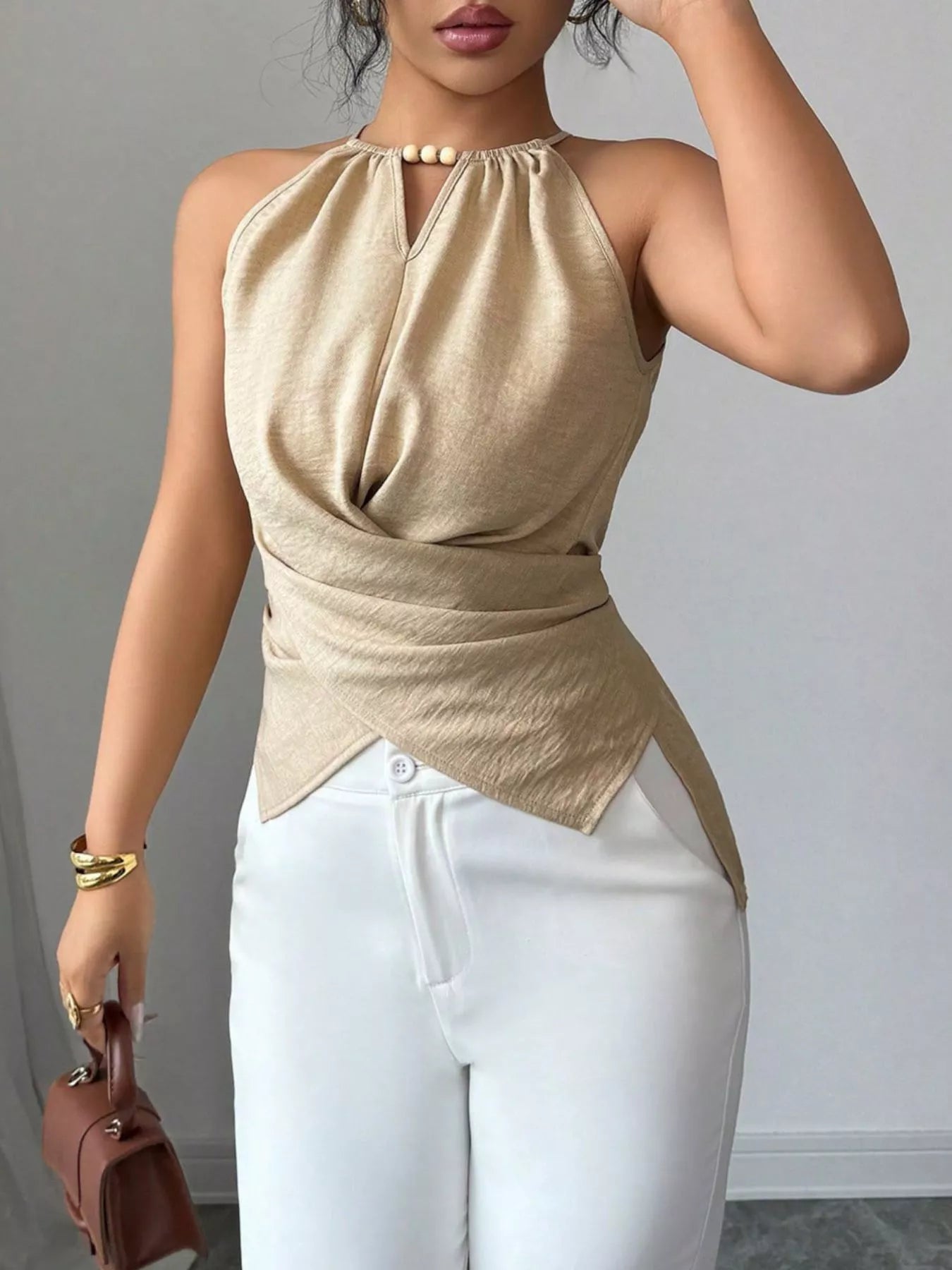 Halter Neck Crisscross Cami - Girly Tea