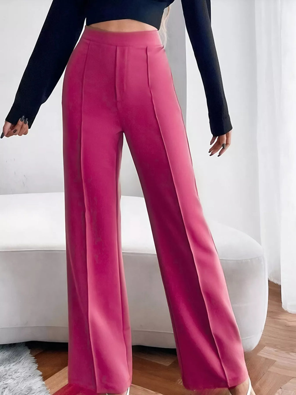 High Waist Flare Pants - Girly Tea