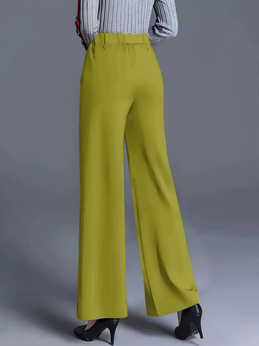 Wide Leg High Waist Pants - Girly Tea