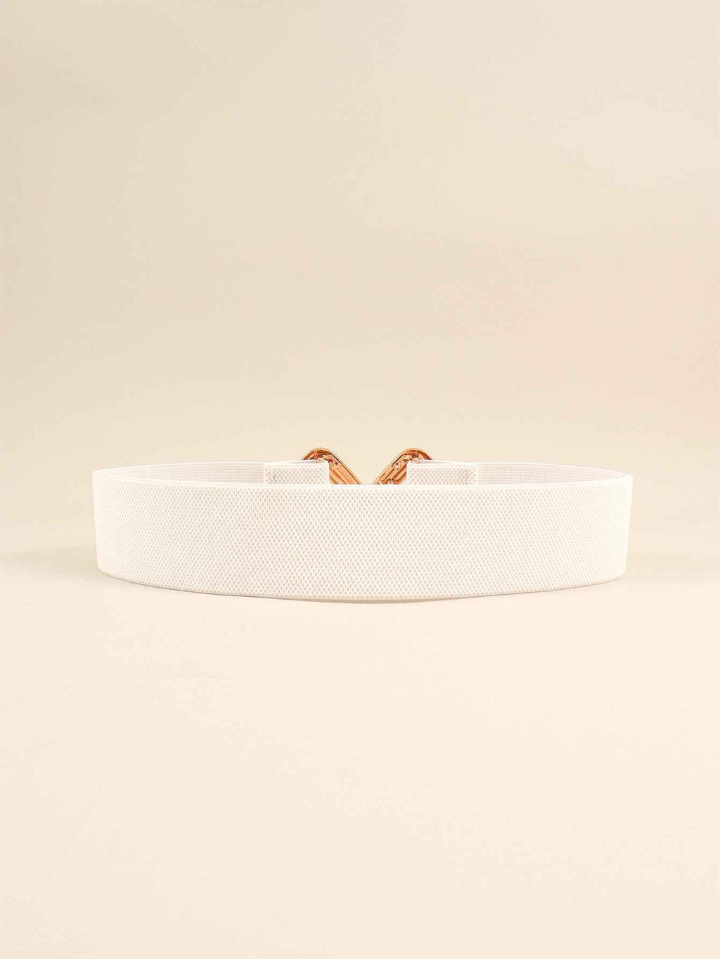 Geometric Buckle Elastic Wide Belt